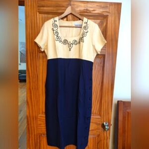 Women's Embroidered Midi Dress